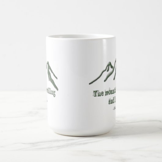 Schnee gespitzte mtns sind NennenJohn Muir Kaffeetasse (Mittel)