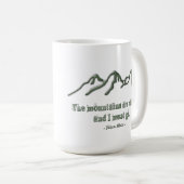 Schnee gespitzte mtns sind NennenJohn Muir Kaffeetasse (VorderseiteRechts)