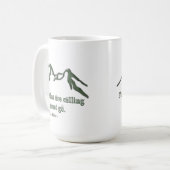 Schnee gespitzte mtns sind NennenJohn Muir Kaffeetasse (Vorderseite Links)