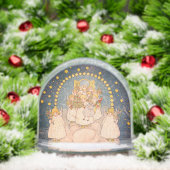 SCHNEE GLOBE VINTAGE ANGELN UND CHRISTMAS BAUM SCHNEEKUGELN (Weihnachten)