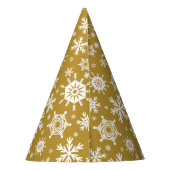 Schnee Gold Partyhütchen (Rückseite)