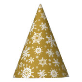 Schnee Gold Partyhütchen (Vorderseite)