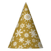 Schnee Gold Partyhütchen (Links)