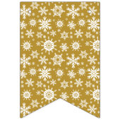 Schnee Gold Wimpelkette (Erste Fahne)