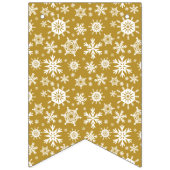 Schnee Gold Wimpelkette (Dritte Fahne)