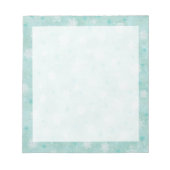 Schnee Grün 1 anzeigen Notizblock (Vorderseite)