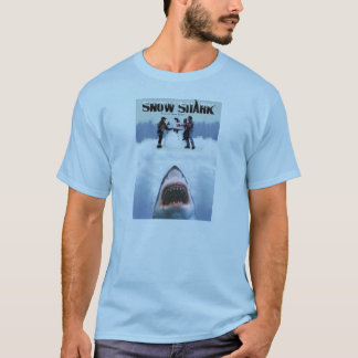 Schnee-Haifisch - Teaserkunst T - Shirt
