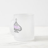 Schnee-Häschen, BigBlackCock Königin von Spades2 Mattglastasse (Vorderseite Links)