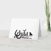 Schnee-Häschen Feiertagskarte (Rückseite)