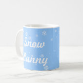 Schnee-Häschen Kaffeetasse (Vorderseite Links)