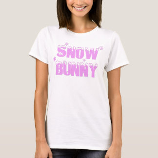 Schnee-Häschen-Rosa-Shirt T-Shirt