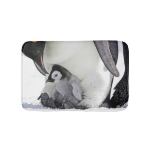 Schnee-Hügel-Insel des Kaiser-Pinguin- Badematte