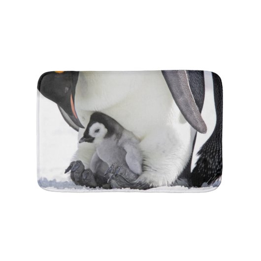 Schnee-Hügel-Insel des Kaiser-Pinguin-| Badematte (Vorderseite)