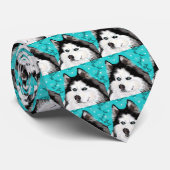 Schnee-HundeKrawatte Krawatte (Gerollt)