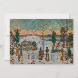Schnee im April von Maurice Prendergast, Vintage A