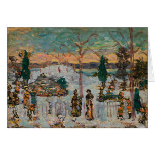 Schnee im April von Maurice Prendergast, Vintage A