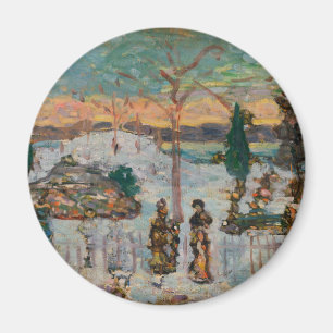 Schnee im April von Maurice Prendergast, Vintage A Magnet