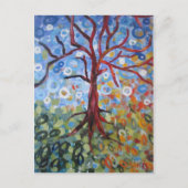 Schnee im Herbst Postkarte (Vorderseite)