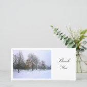 Schnee im Park - Danke (Stehend Vorderseite)