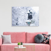 Schnee im Park Leinwanddruck (Insitu (Wohnzimmer))