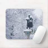 Schnee im Park Mousepad (Mit Mouse)