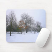 Schnee im Park Mousepad (Mit Mouse)