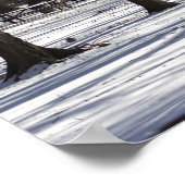 Schnee im Park Poster (Ecke)