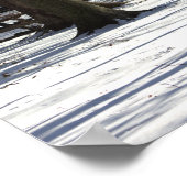 Schnee im Park Poster (Ecke)