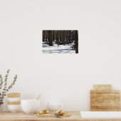 Schnee im Park Poster (Küche)