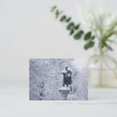 Schnee im Park Visitenkarte (Stehend Vorderseite)