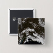 Schnee im Südzentrum von Alaska Button (Vorne & Hinten)