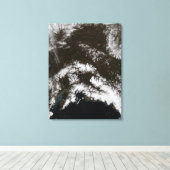 Schnee im Südzentrum von Alaska Leinwanddruck (Insitu (Holzboden))