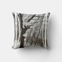Schnee im Wald 1 LS Kissen