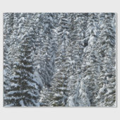 Schnee im Wald Geschenkpapier (Flach)