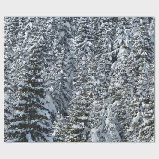 Schnee im Wald Geschenkpapier (Flach)