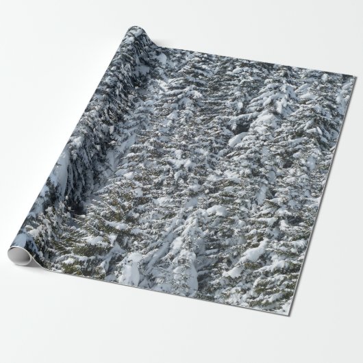 Schnee im Wald Geschenkpapier (Ungerollt)