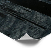 Schnee im Wald Poster (Ecke)