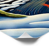 Schnee im Winter 2 Poster (Ecke)