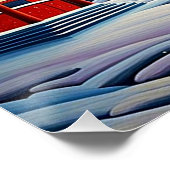 Schnee im Winter 4 Poster (Ecke)