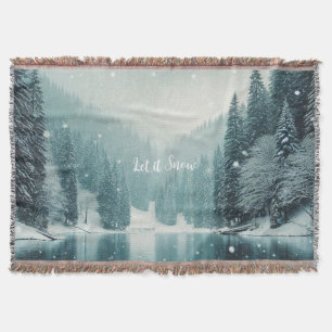 Schnee im Winter, Bergsee Decke