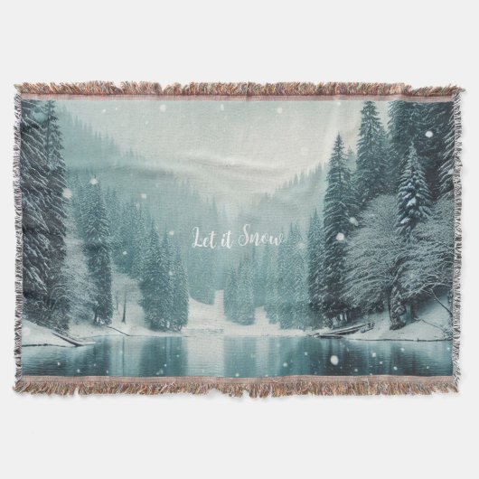 Schnee im Winter, Bergsee Decke (Vorderseite)