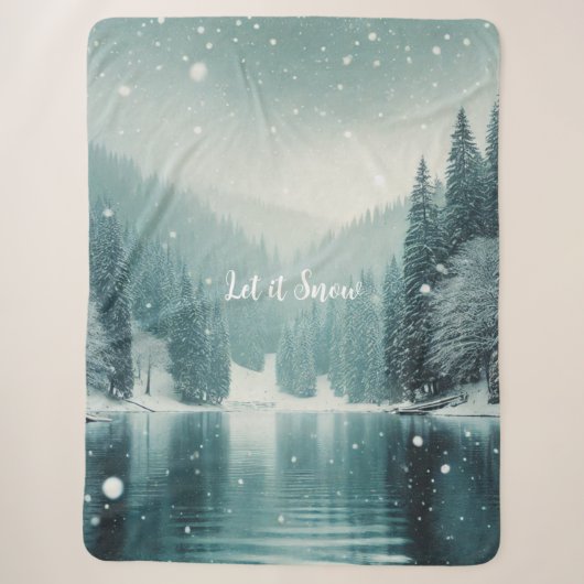 Schnee im Winter, Bergsee Sherpadecke (Vorderseite)