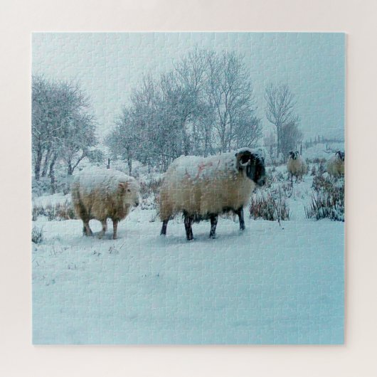 Schnee im Winter Szene Jigsaw Puzzle (Horizontal)