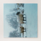 Schnee im Winter Szene Jigsaw Puzzle (Vertikal)