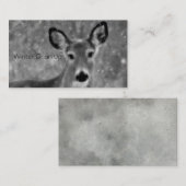 Schnee im Winter Visitenkarte (Vorne/Hinten)