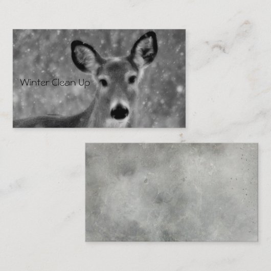 Schnee im Winter Visitenkarte (Vorne/Hinten)