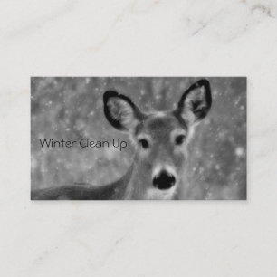 Schnee im Winter Visitenkarte