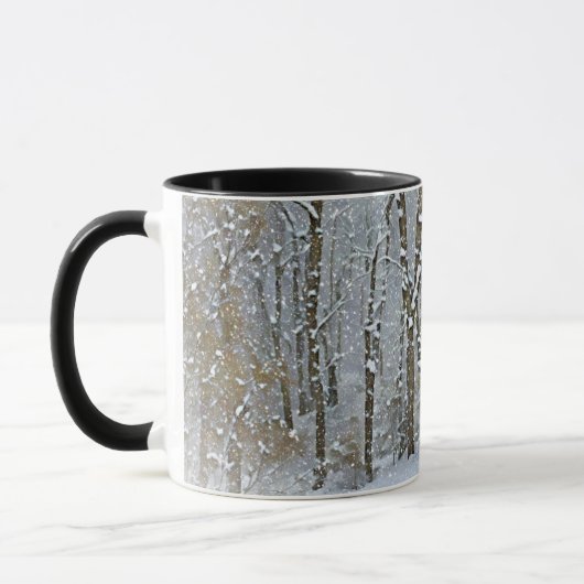 Schnee im Winter Wilde Bäume Saison Tasse Cup (Links)