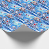 Schnee im Wunderland, Weihnachten Geschenkpapier (Ecke)