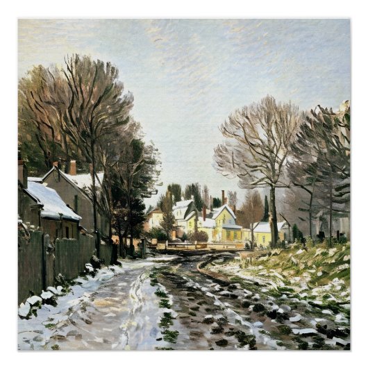 Schnee in Argenteuil (1) Poster (Vorderseite)